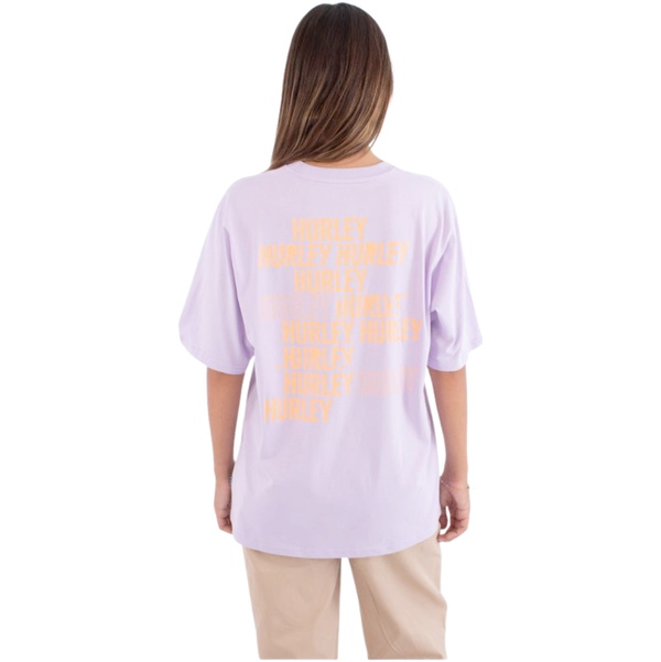 2026 Hurley Womens Beginning Of An Era Oversized Tee WTSEU00024 - Purple